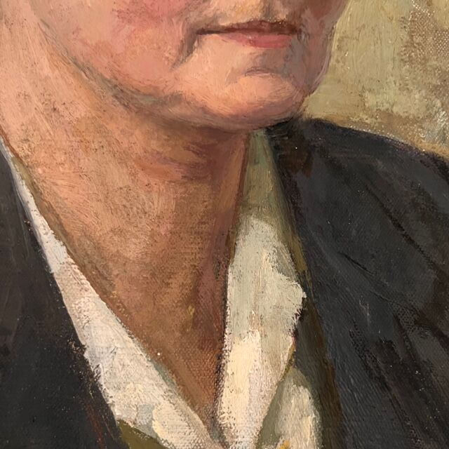 Portrait of a woman in profile