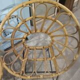 Rattan and metal children's chairs