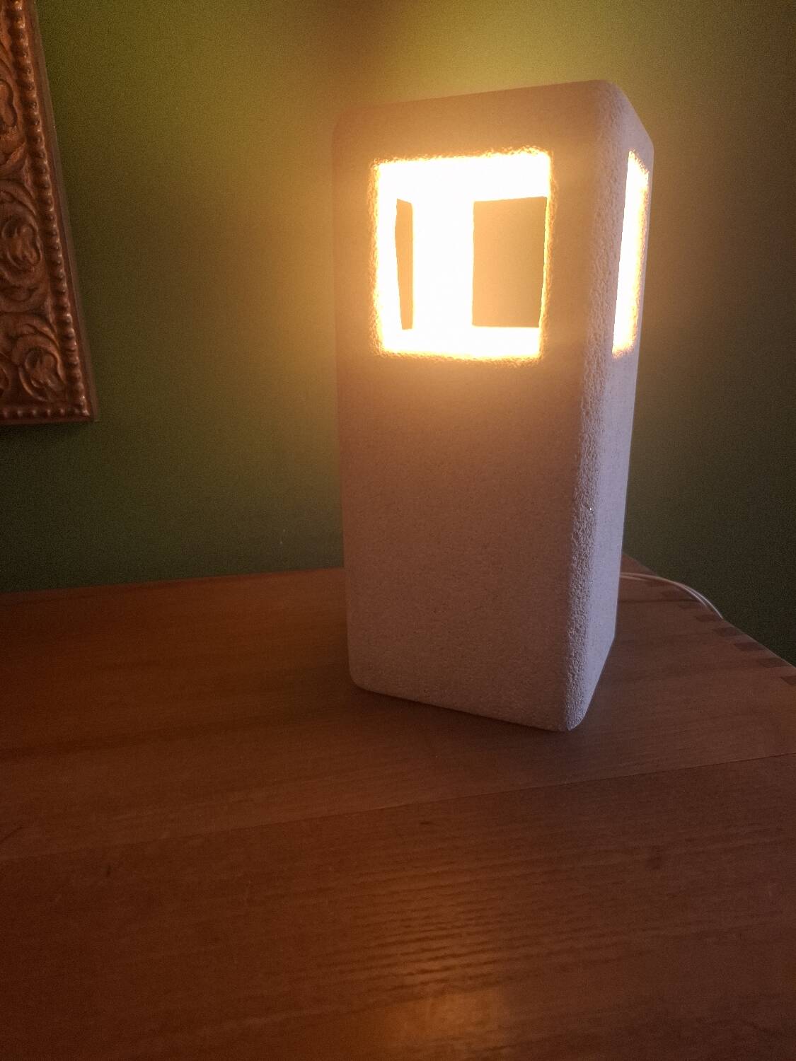 Lamp in carved stone Albert Tormos
