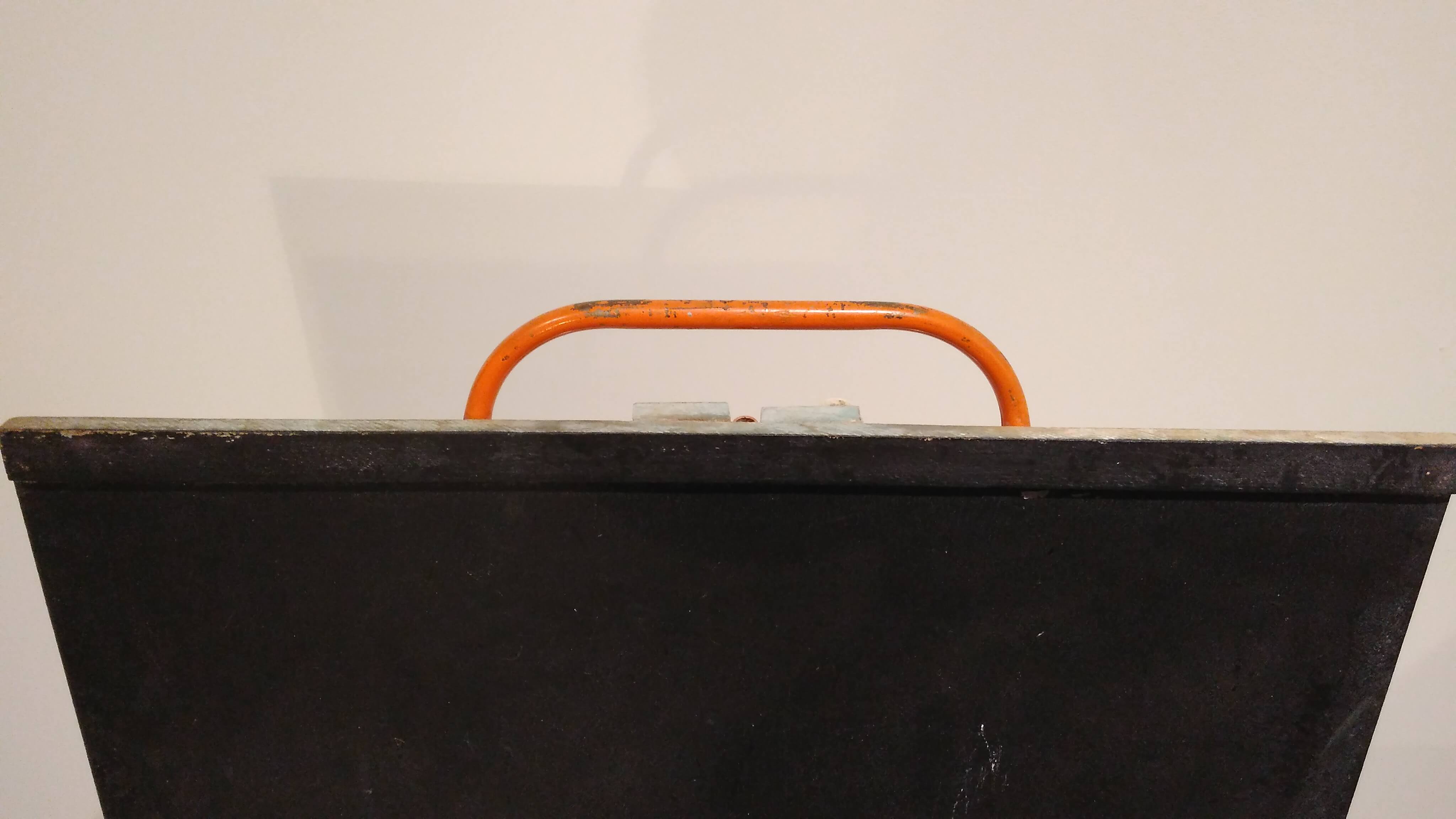 Vintage metal tripod schoolboy table