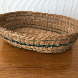 Old woven wicker basket