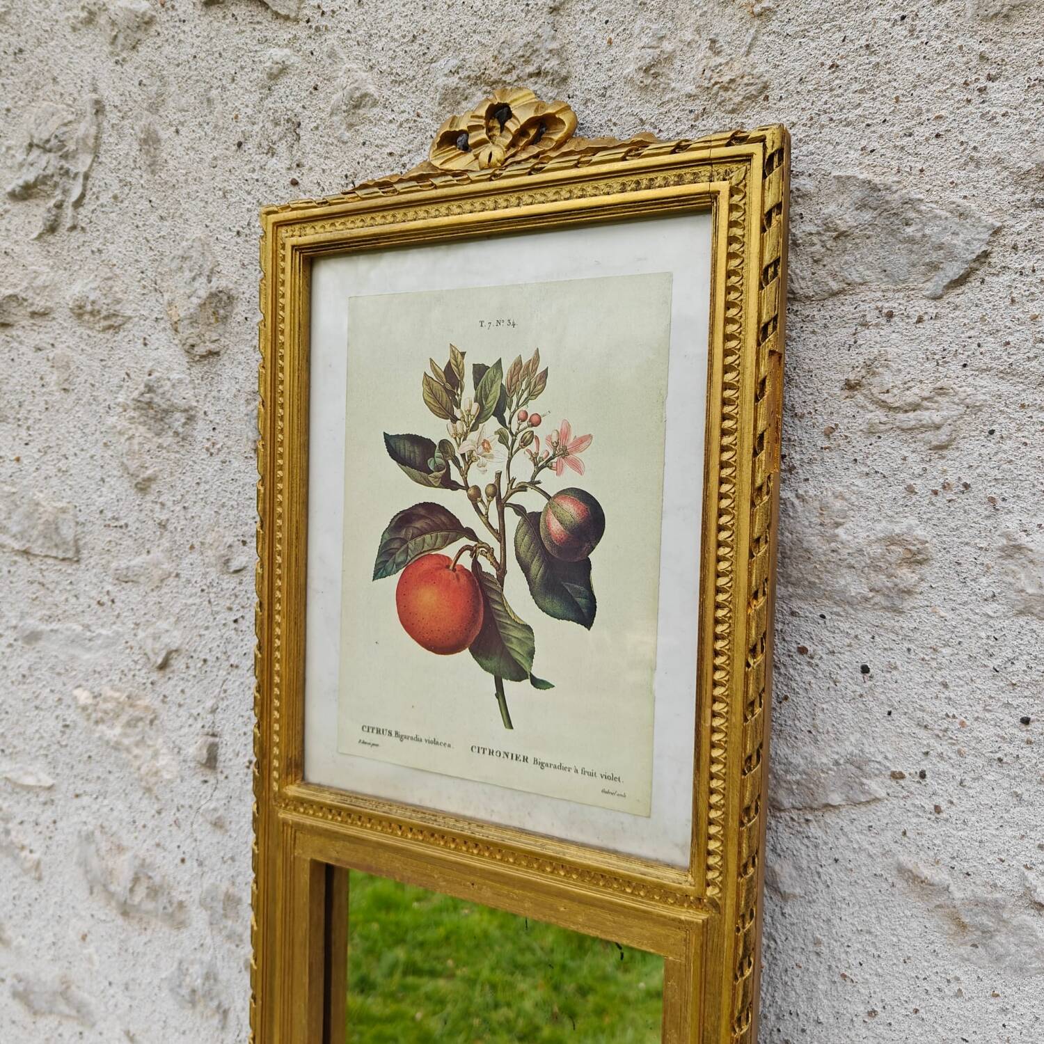 Small antique Trumeau mirror