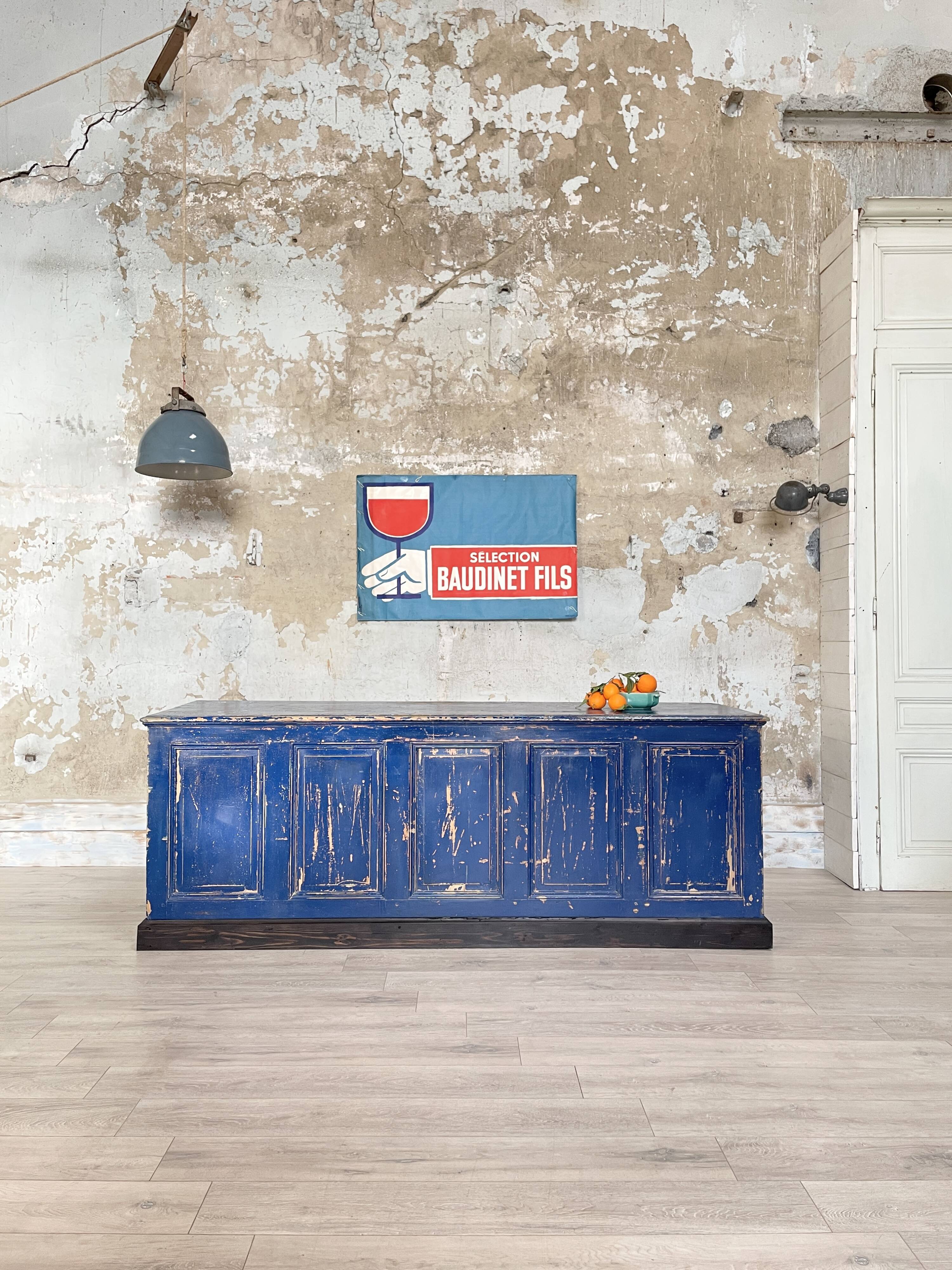 Commercial bank weathered wood panel.