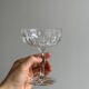 set of 3 chiseled glass glasses