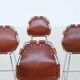 Charlotte Perriand bar stools in leather Les Arcs Ski Resort France 1960