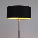 Vintage metal floor lamp with star base, 1960s