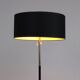 Vintage metal floor lamp with star base, 1960s