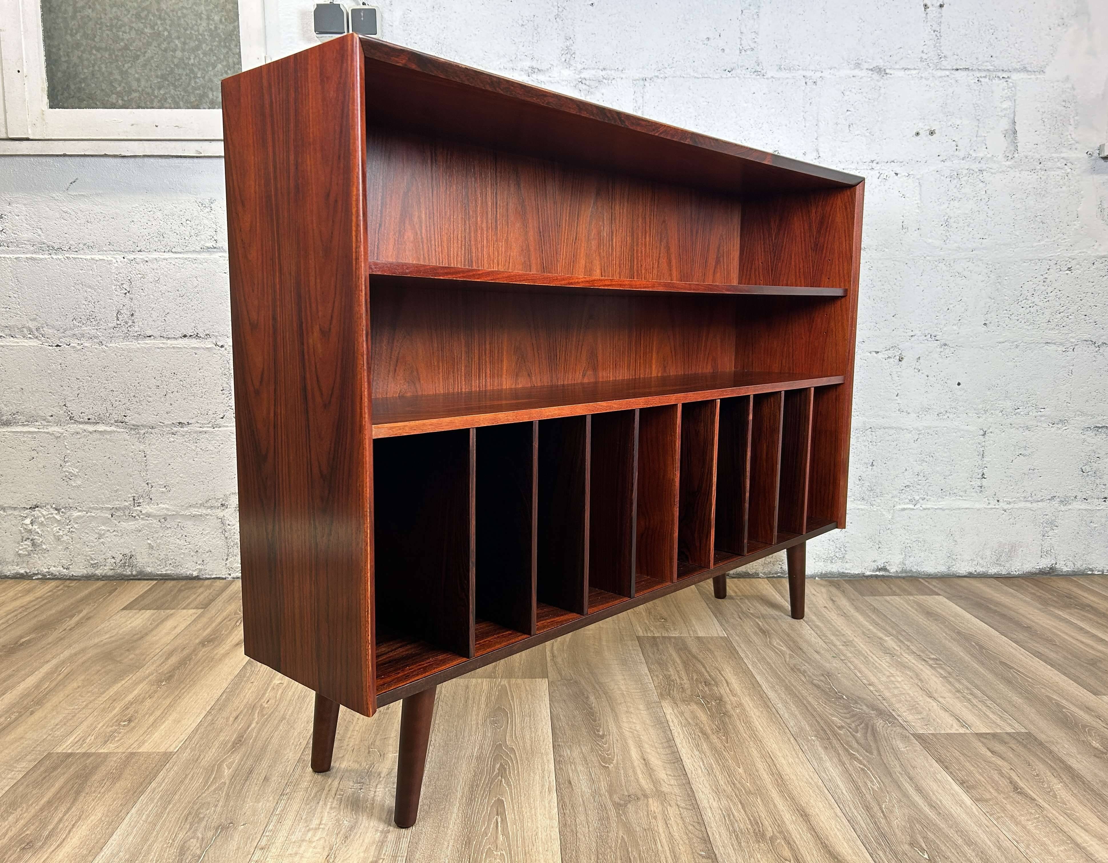 Vintage Scandinavian rosewood bookcase by Brouer, 1960s