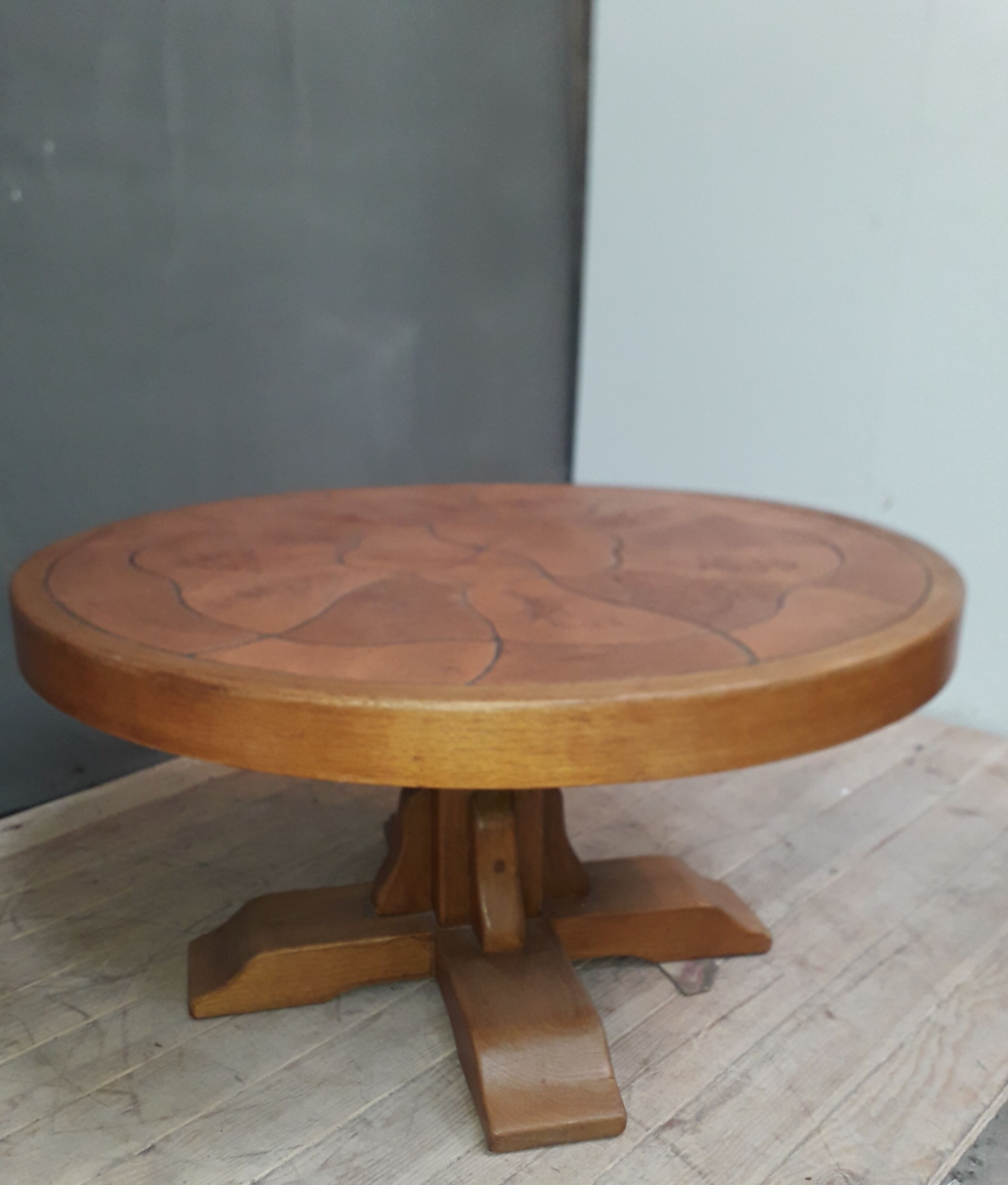 Barrois wooden and ceramic coffee table