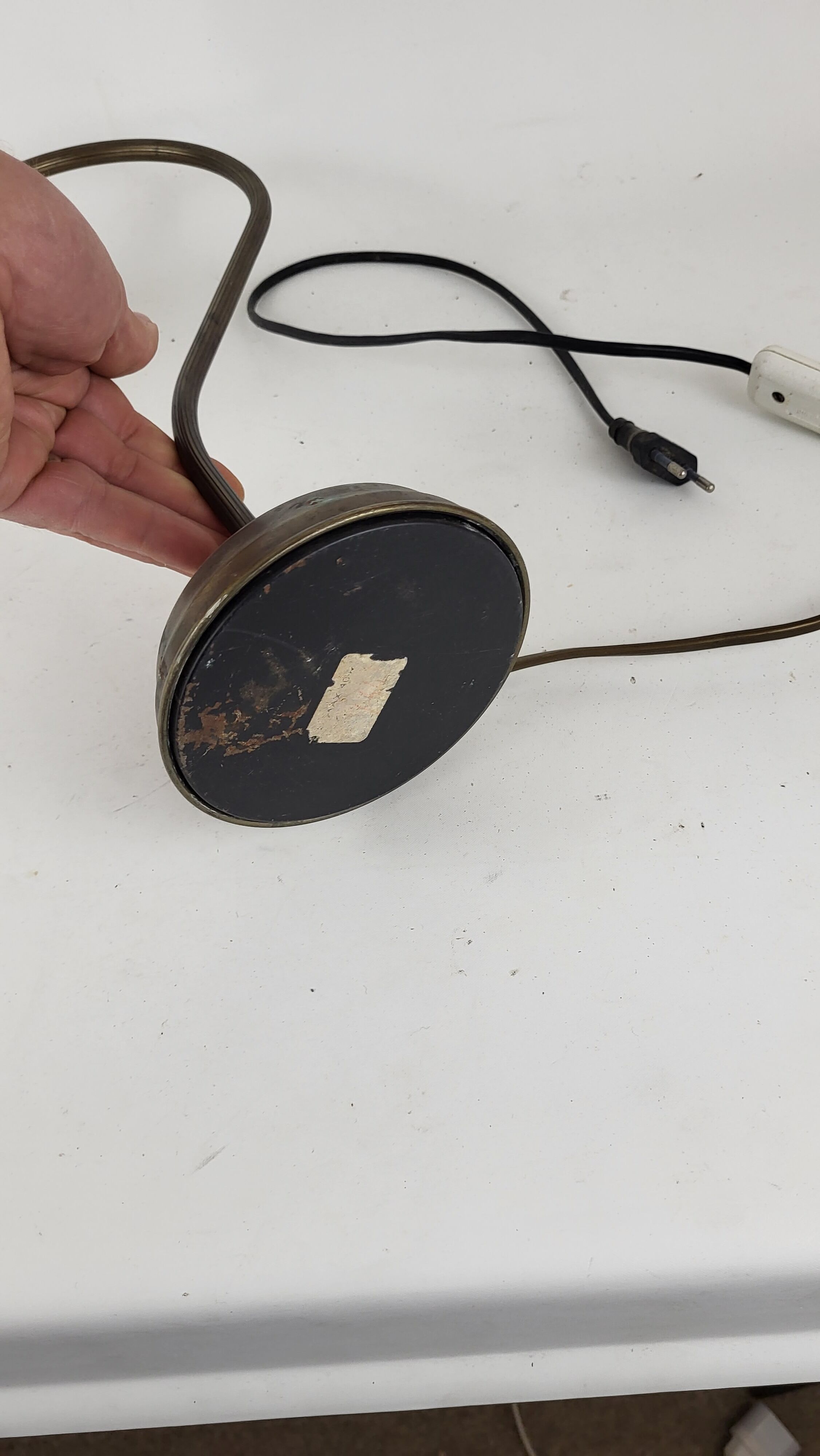 Gooseneck tulip lamp