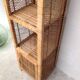 Vintage rattan shelf bookcase