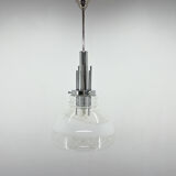 1960's Murano glass & chrome pendantby Mazzega, Italy