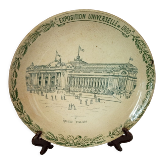 Assiette pour collection ( Exposition Universelle de 1900 /le grand Palais )