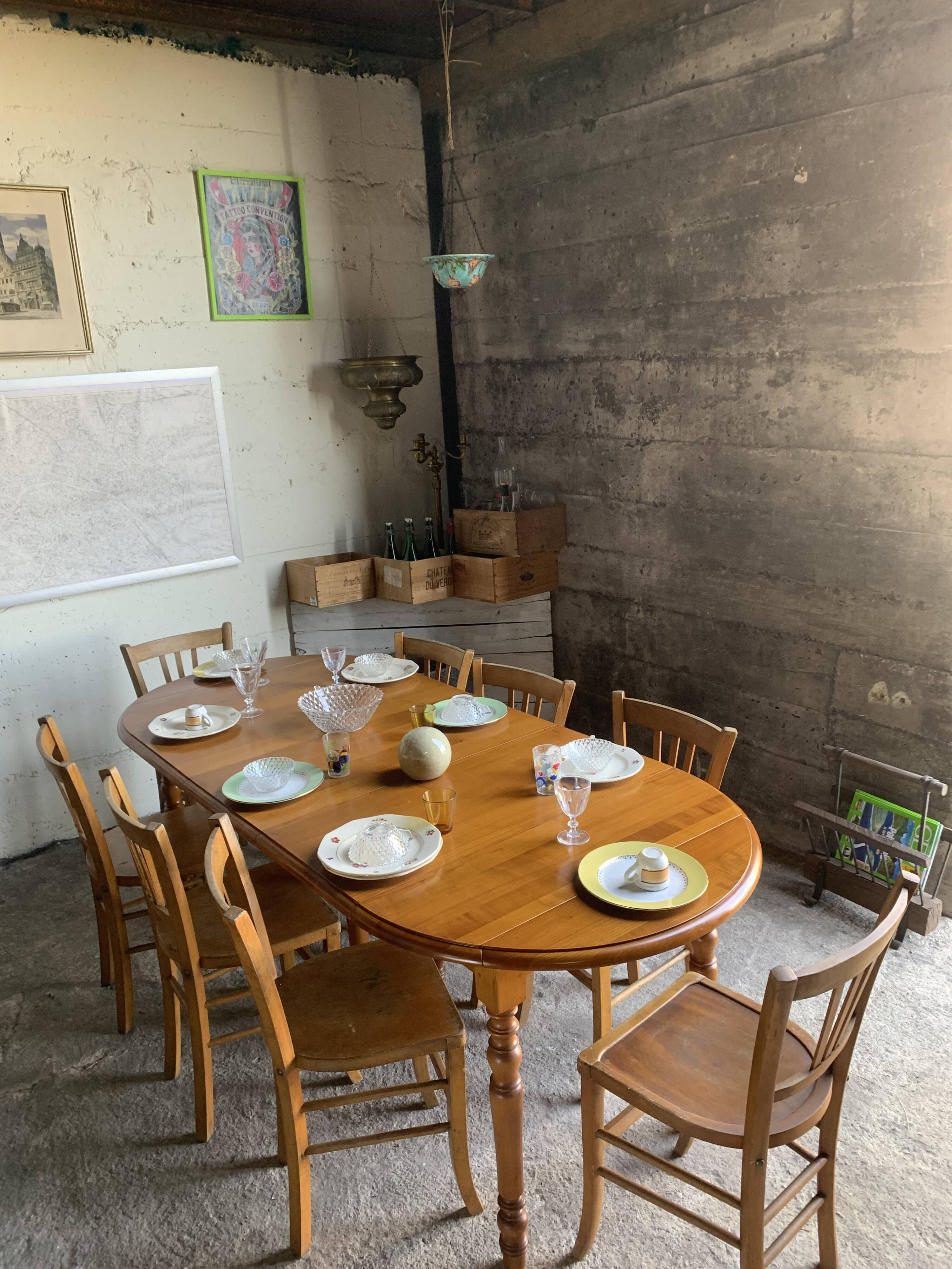 Table ronde 2 à 8 repas