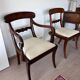 Antique Georgian mahogany dining table and 10 chairs