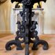 Carved wooden jardinière, Black Forest work, 19th century.