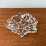 Frosted glass bowl with snail patterns, 1960s.