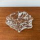Frosted glass bowl with snail patterns, 1960s.