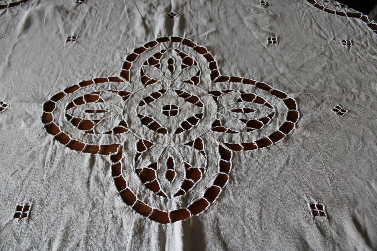 Old tablecloth