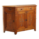 Buffet d’angle ancien en bois de cerisier avec tiroirs, Italie, XIXe siècle