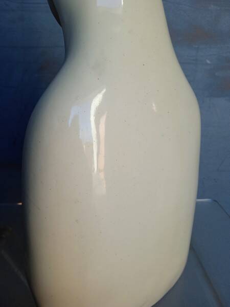 Buste vierge ceramique blanche / ecru ep 1950
