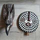 Pair of African masks/Burkina