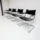 Leather Chairs by Mart Stam and Marcel Breuer, 1970s, Set of 4