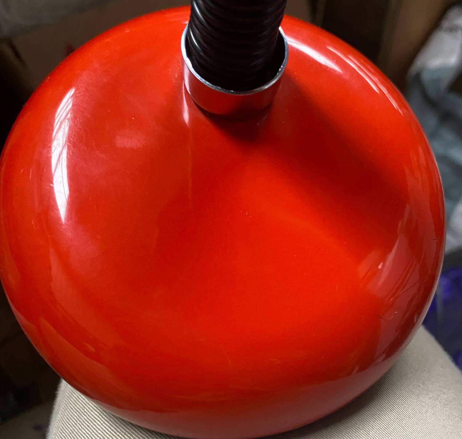 Orange lamp from the 70s, veb narva