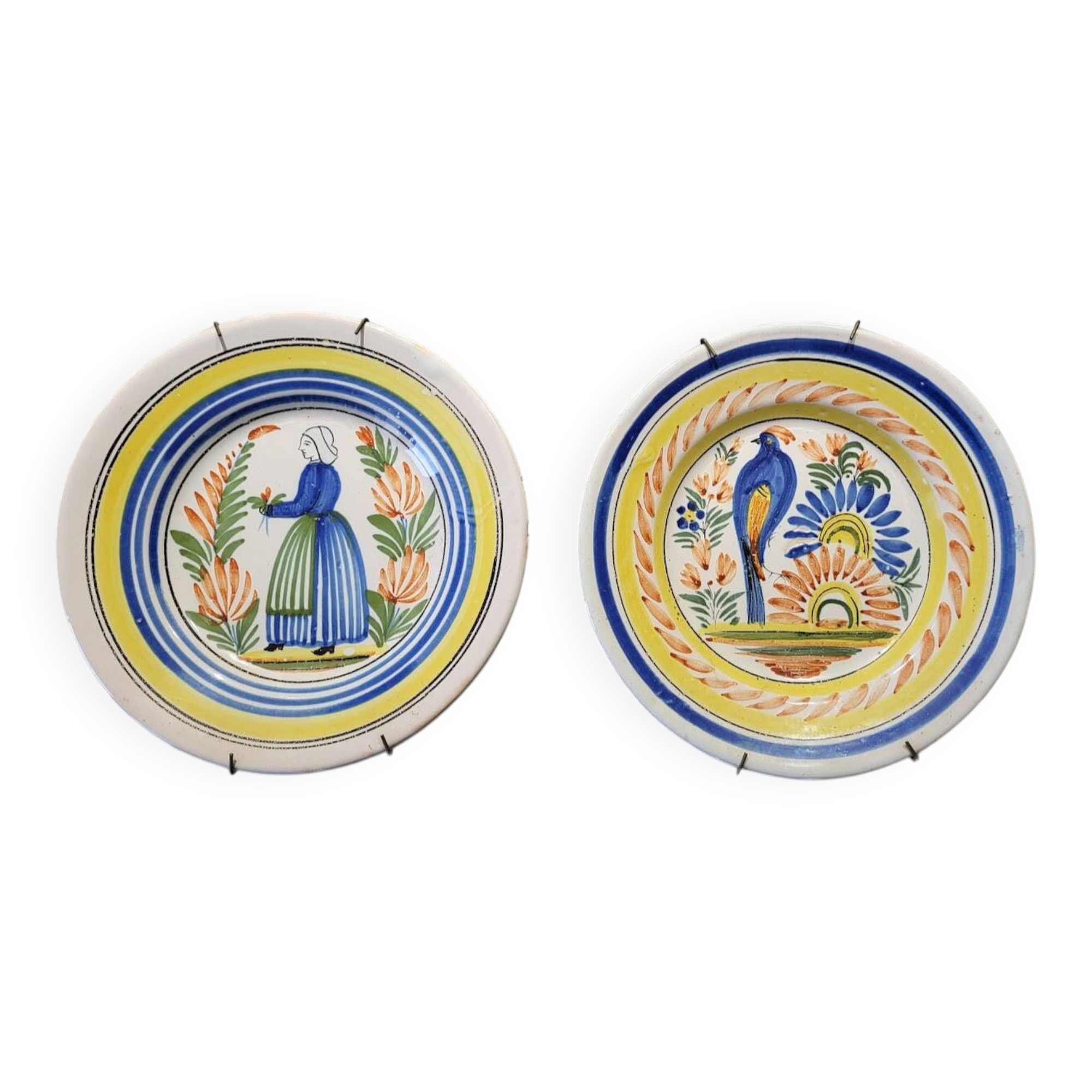 Set of 2 Quimper plates