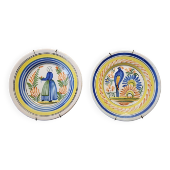 Set of 2 Quimper plates