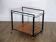 Modernist sideboard in metal, wood, and glass 1960