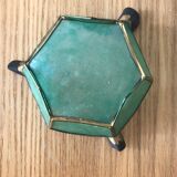 Green pearly ashtray