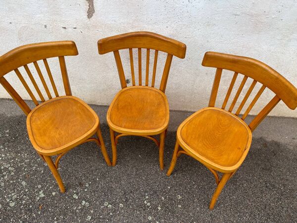 Trio chaises bistrot luterma