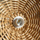 Vintage wicker pendant lamp