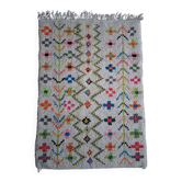 Tapis berbère beni Ouarain fait main 144x102cm