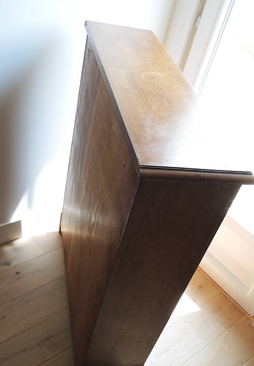 Old small solid oak library