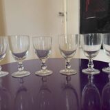 Set of 6 old glasses