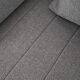 Canapé d'angle graphite, design scandinave, années 00
