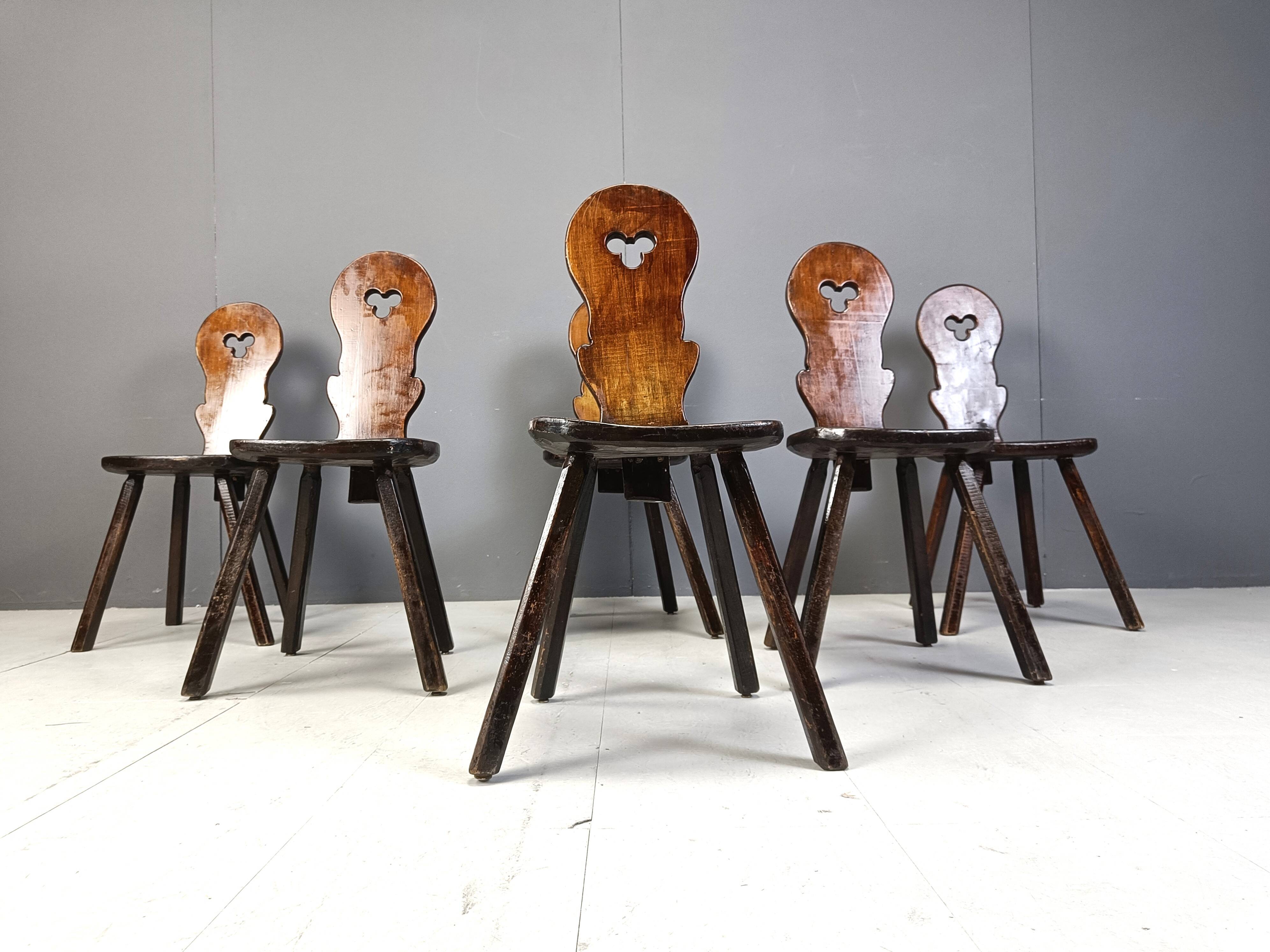 Vintage brutalist chairs, 1960s