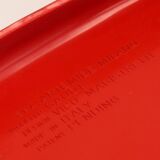 Set of 4 red "Gaudi" armchairs by Vico Magistretti for Artemide