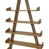 Vintage pyramid cabinet bookcase solid wood design