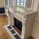 Antique marble fireplace with overmantel and mirror - Haussmannian apartment