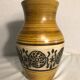 Old Vase ceramic Brown Beige + 70s Vintage patterns