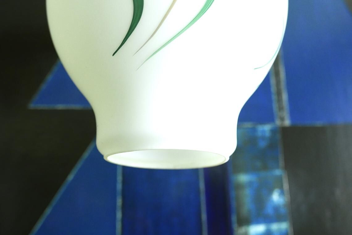 White opaline hanging 1950s