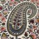 Round dish Gien decoration bothée or cashmere 26cm for pie and cake