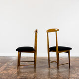 Set of 6 restored chairs by Bernard Malendowicz 1960s