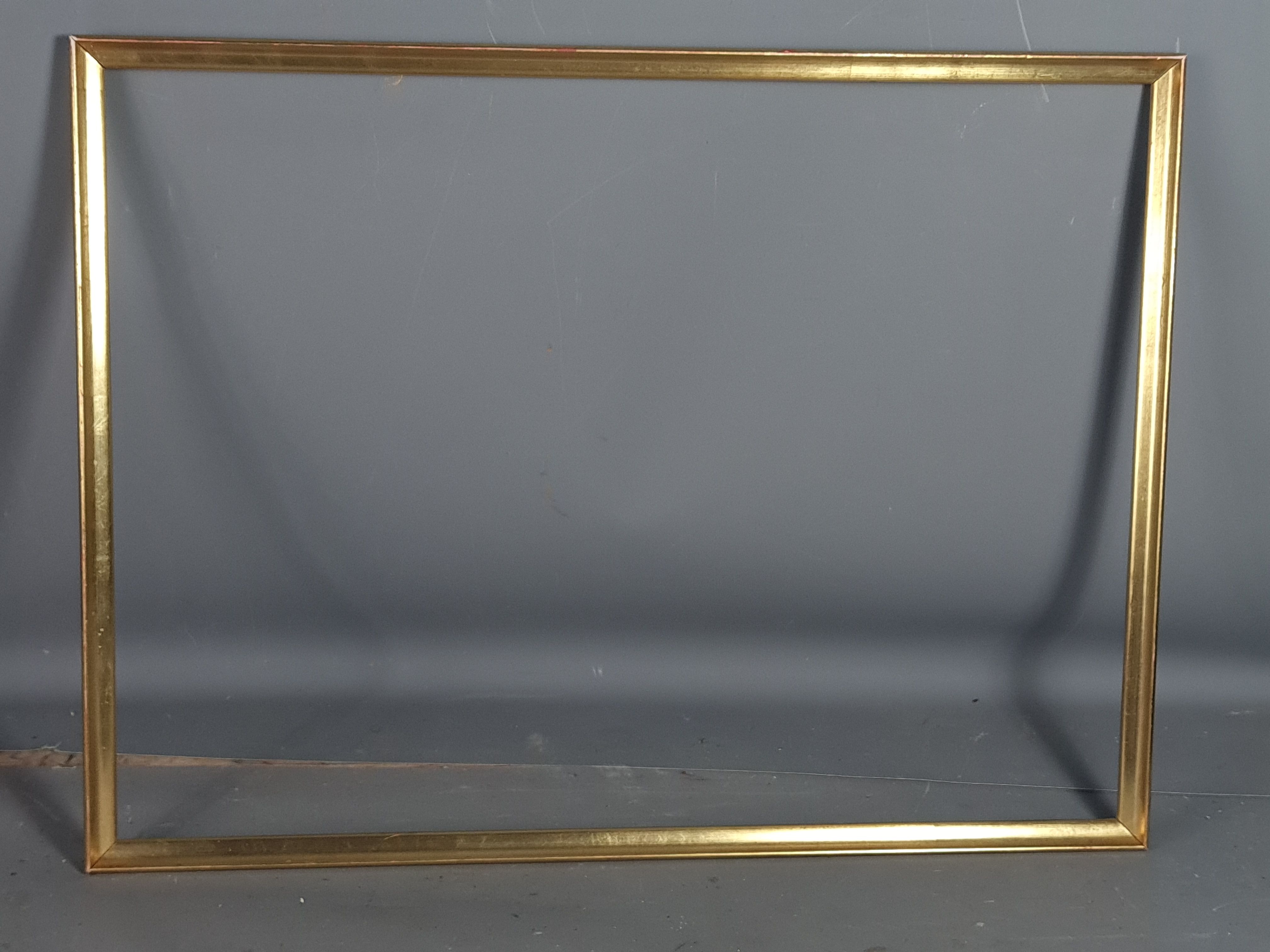 Frame baguette wood gilding gold leaf 56x42 foliage 54x40 cm good used SB