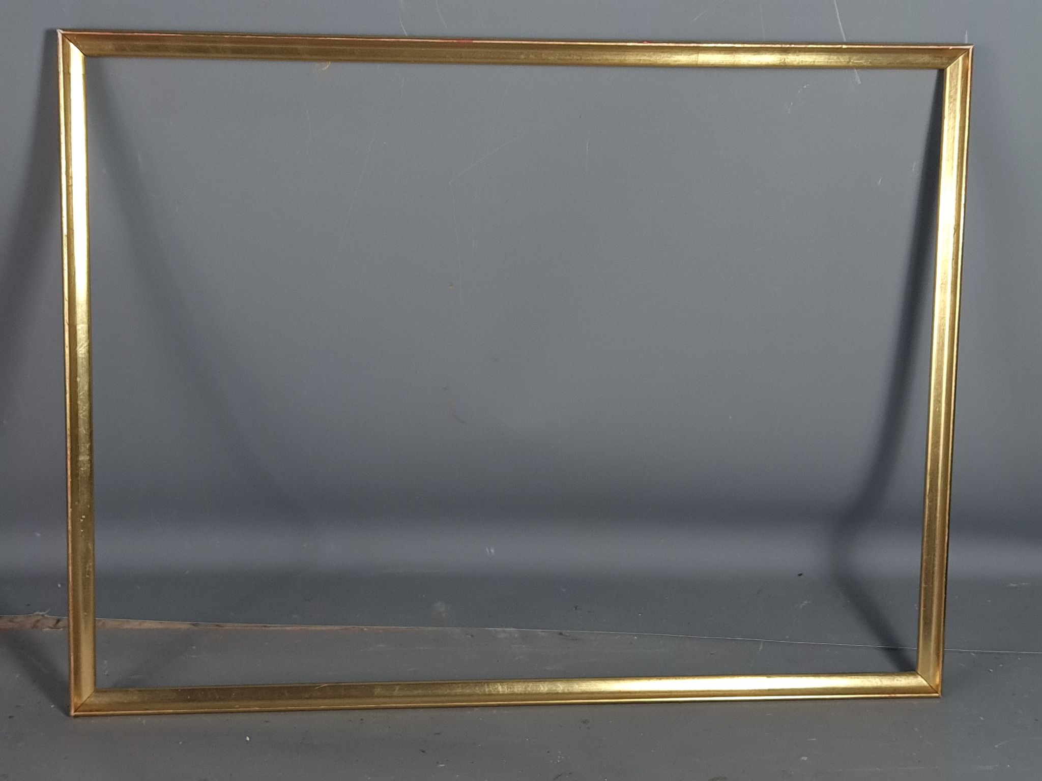 Frame baguette wood gilding gold leaf 56x42 foliage 54x40 cm good used SB