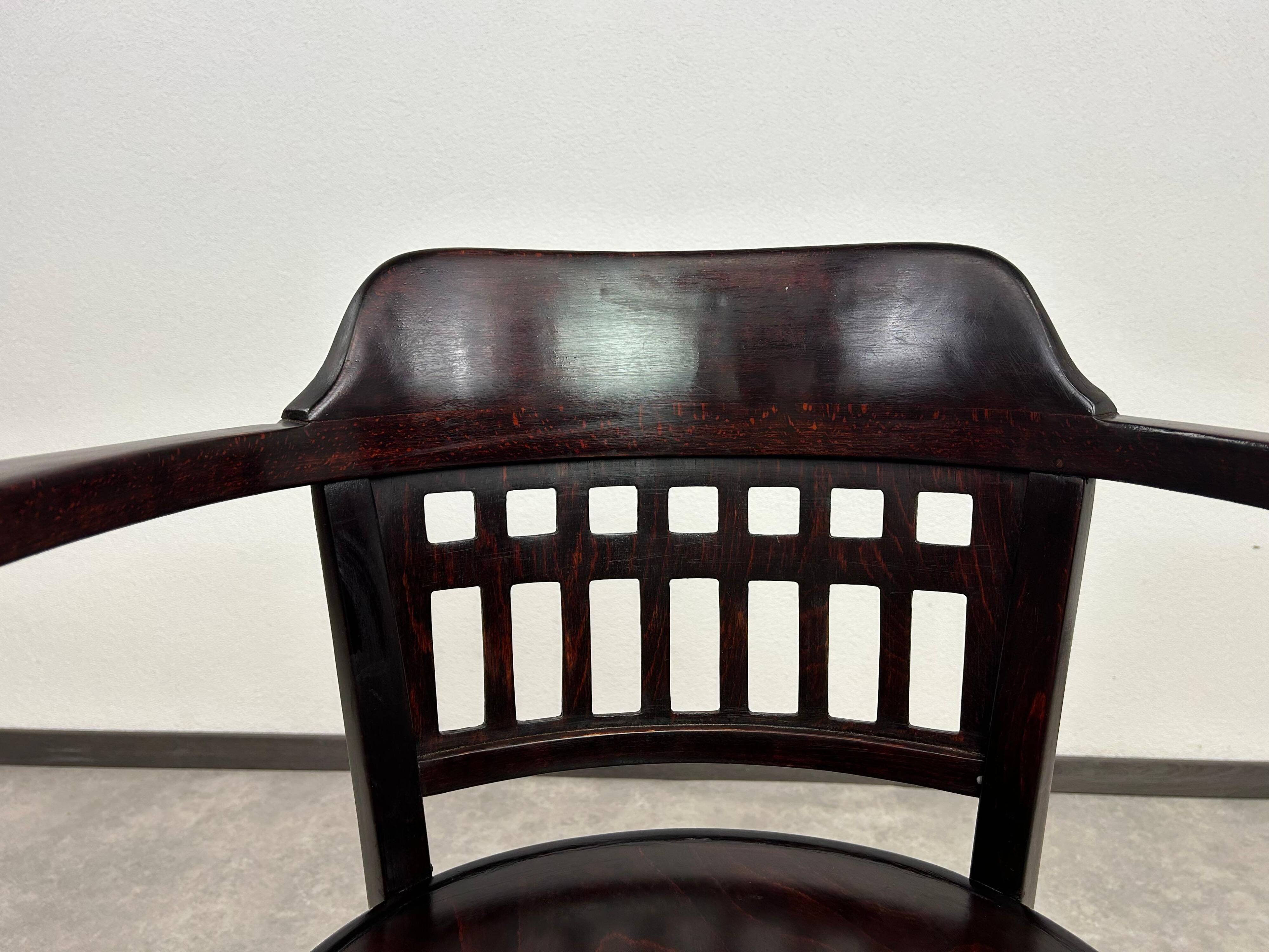 Secession office chair no. 714 by Otto Wagner for J&J Kohn