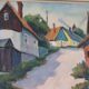 « Scène de village » par Alvar Johansson